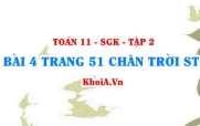 Bài 4 trang 51 Toán 11 Tập 2 Chân trời sáng tạo